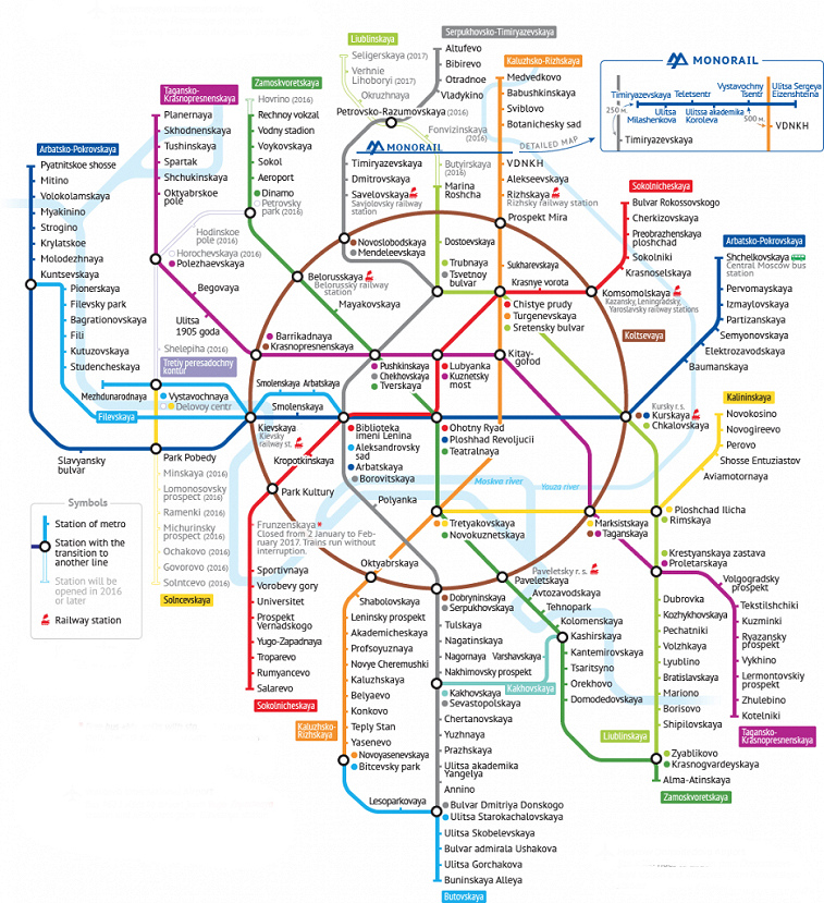 Moscow Metro Map
